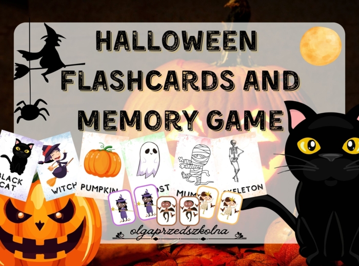 Halloween flashcards and memory game