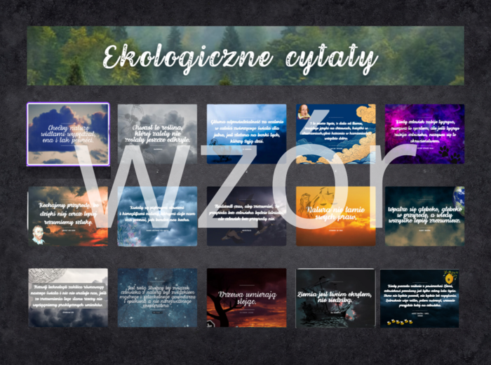 Ekologiczna gazetka - szkolne gazetki na Dzień Ziemi i nie tylko.. - ekologiczne cytaty i aforyzmy