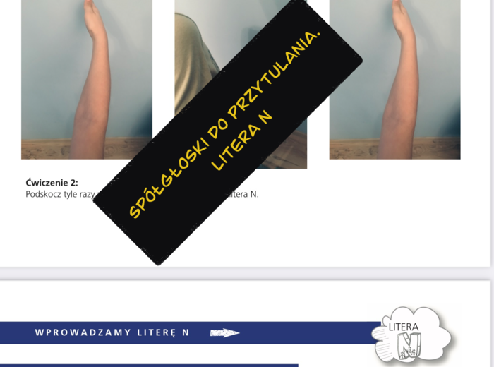 Spółgłoski do przytulania. Poznawanie liter przez zmysły, wrażenia i zabawę. Monografia litery N