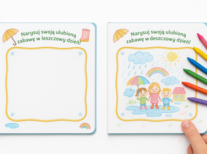 Deszczowy dzień w przedszkolu