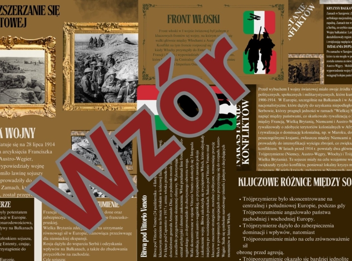 "Wybuch i rozszerzenie się I Wojny Światowej'' - Prezentacja - Historia