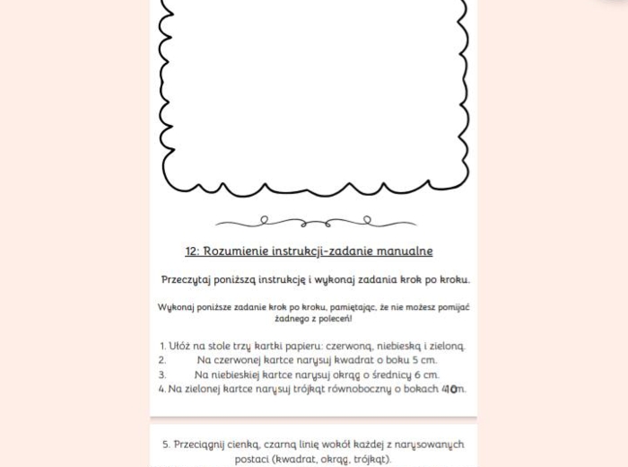 Zadania na zajęcia korekcyjno-kompensacyjne, klasy 4-8