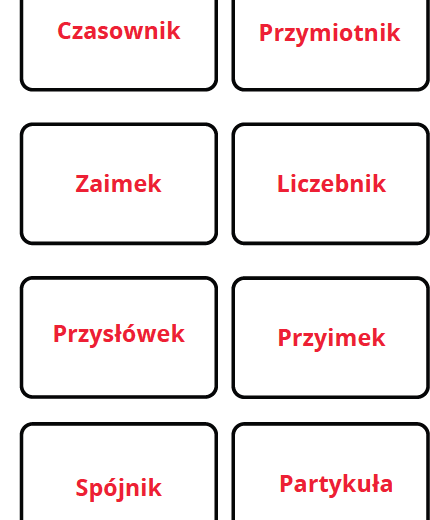 Pojęcia - fiszki z języka polskiego