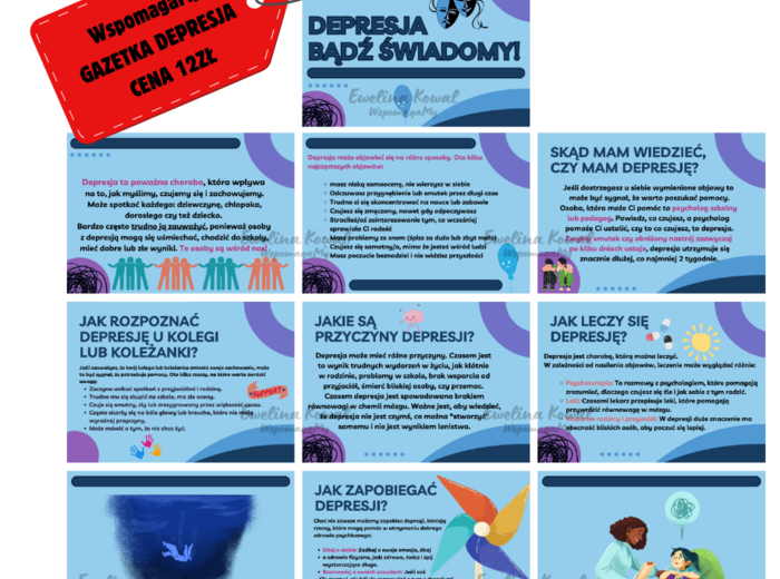 GAZETKA SZKOLNA DEPRESJA psycholog/pedagog