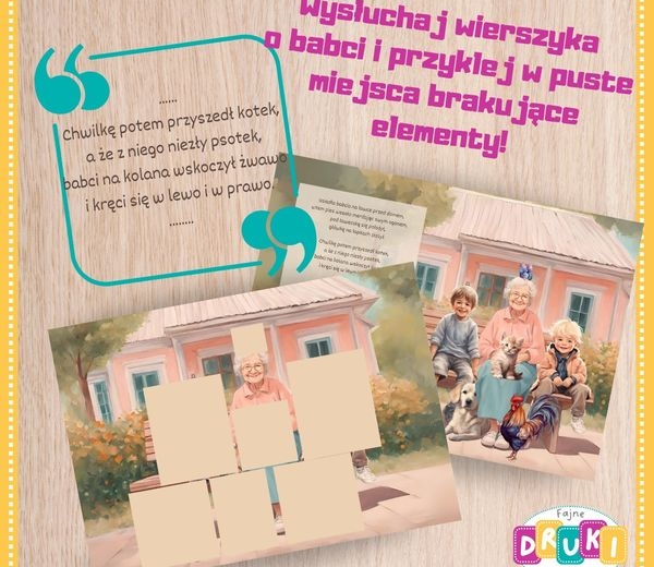 Zabawa z wierszykami o babci i dziadku