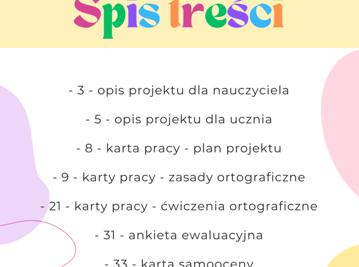 Projekt: Ortografia dla klas 4-6