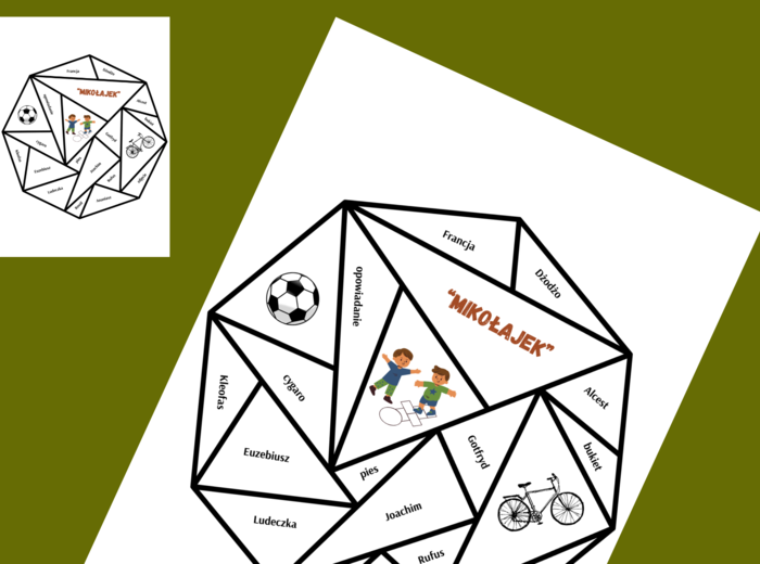 MIKOŁAJEK – układanka – puzzle – egzamin – powtórka