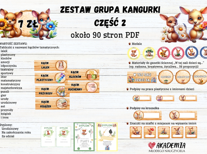 ZESTAW GRUPA KANGURKI 2