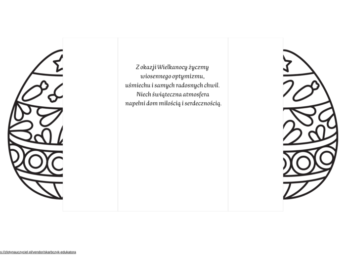 Szablony kartek wielkanocnych