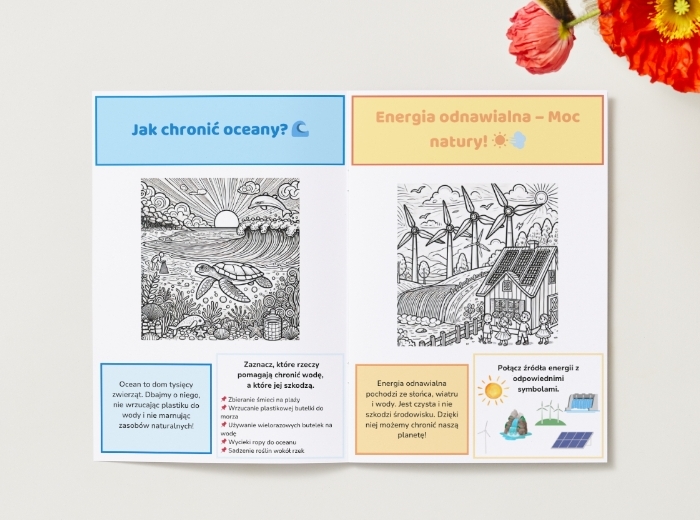 Kolorowanki edukacyjne. Zwierzęta. Rośliny. Ekosystemy.