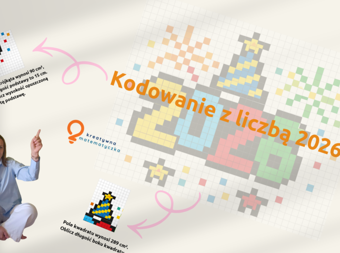 Kodowanie z liczbą 2026. Obliczanie pola powierzchni figur. Matematyka kl. 5-6.