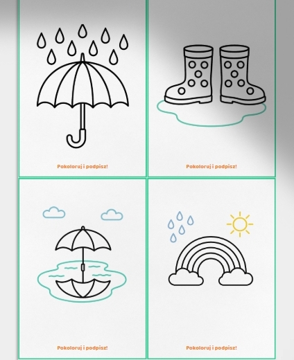 W deszczowy dzień wesoło się bawimy