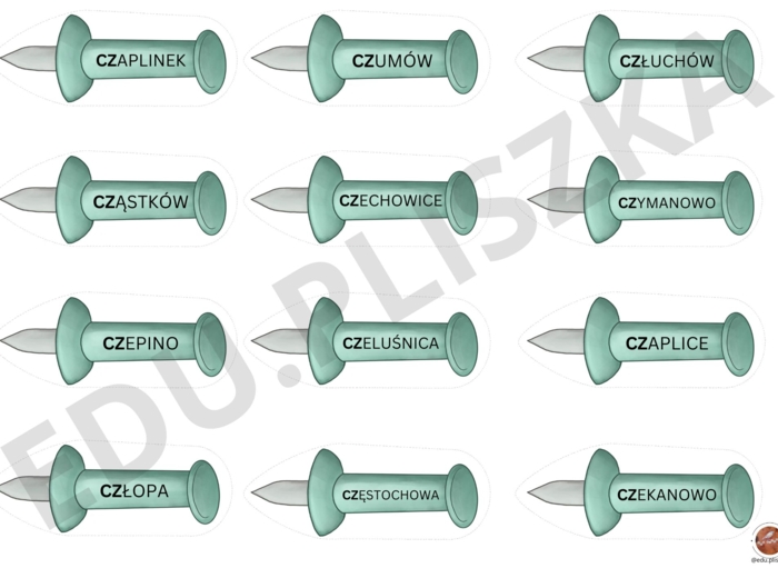 Podróż po Polsce: głoski szumiące - paczka logopedyczna
