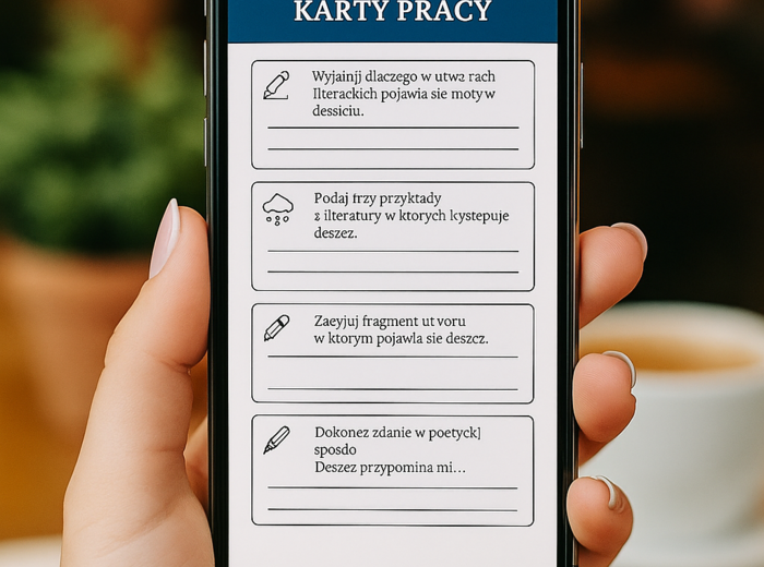 Deszcz w literaturze – scenariusz lekcji