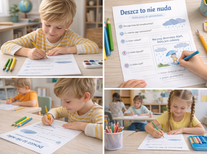 Deszcz to nie nuda – tekst wprowadzający