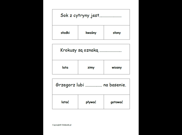 Klamerkowe czytanie ze zrozumieniem – utrwalanie czytania