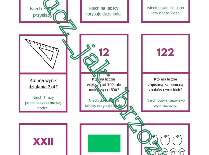 Ja mam, kto ma? Pierwsza lekcja matematyki w klasie 4