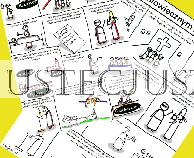 W średniowiecznym klasztorze - komiks