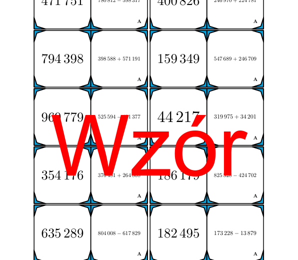 Domino - Dodawanie i odejmowanie do miliona | matematyka
