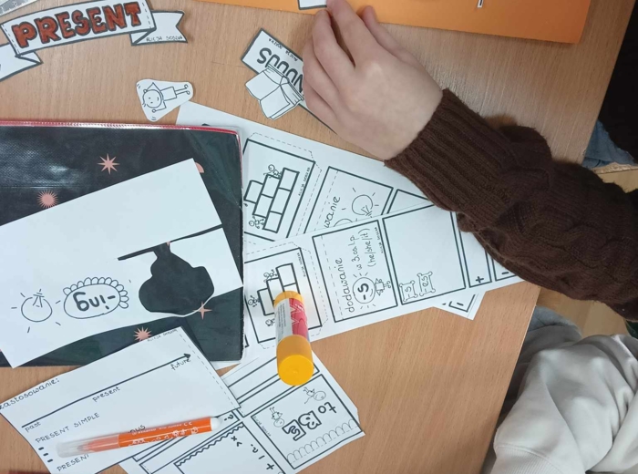 LAPBOOK - Present Simple & Present Continuous by Alicja Soszka