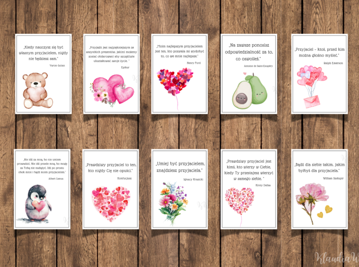 Cytaty o Przyjaźni – Walentynki | gazetka szkolna (PDF)