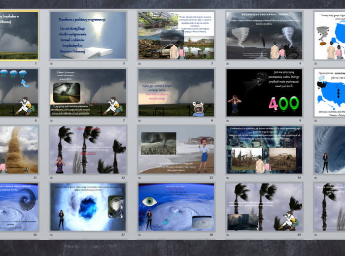 Tornada i cyklony w Ameryce Północnej - prezentacja