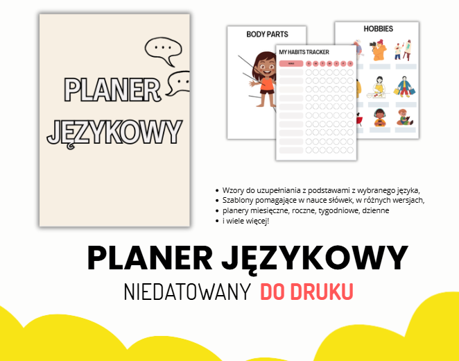 PLANER JĘZYKOWY, NAUKA JĘZYKA, MATURA, EGZAMIN ÓSMOKLASISTY, ORGANIZACJA CZASU