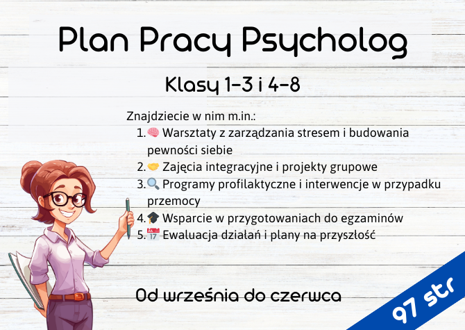 Plan Pracy Psychologa na rok szkolny