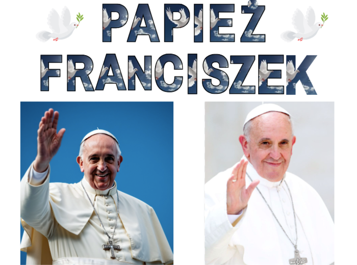 Gazetka szkolna: Papież Franciszek –40 elementów graficznych do druku