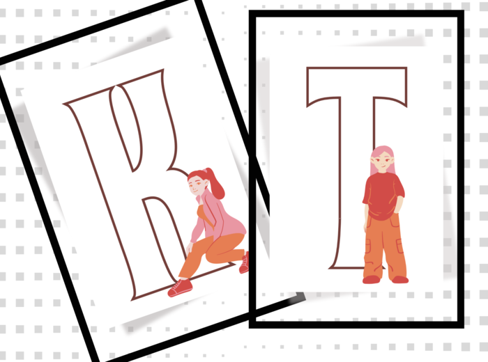 DZIEŃ KOBIET - napis na gazetkę na tablicę szkolną