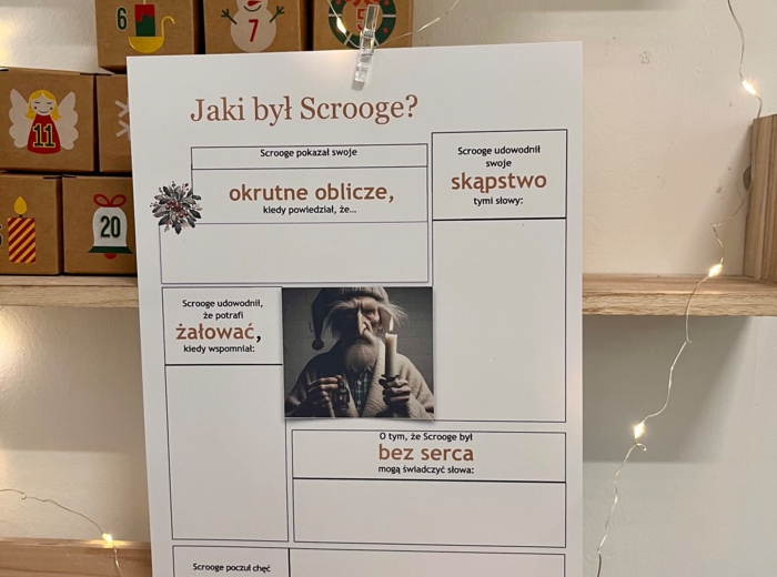 Jaki był Scrooge? - karta pracy
