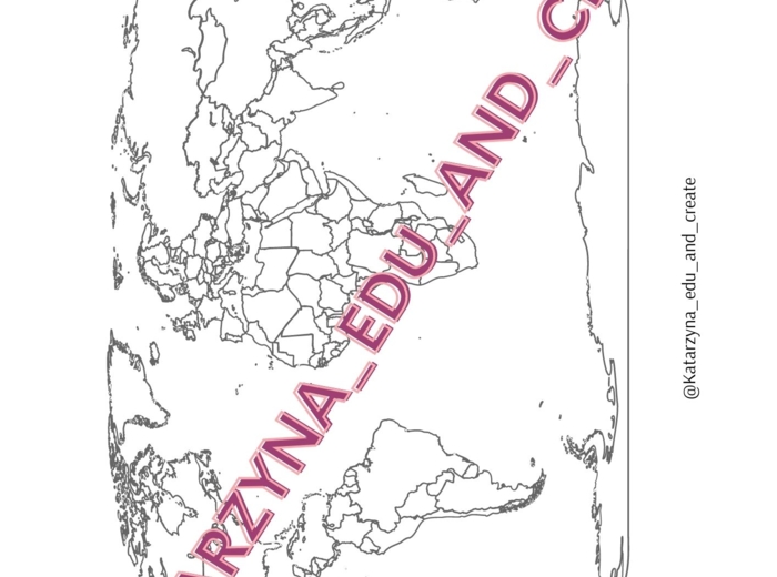 Mapy konturowe - kontynenty