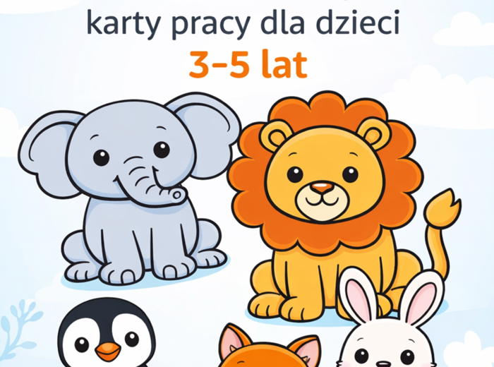 Zabawy ze zwierzętami – 30 kart pracy dla dzieci 3–5 lat (PDF do druku)