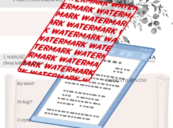 📒Notatnik maturalny – Barok (wprowadzenie, poezja barokowa, Skąpiec)