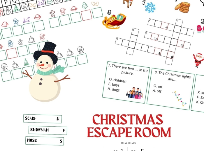 Christmas Escape Room dla klas 1-5