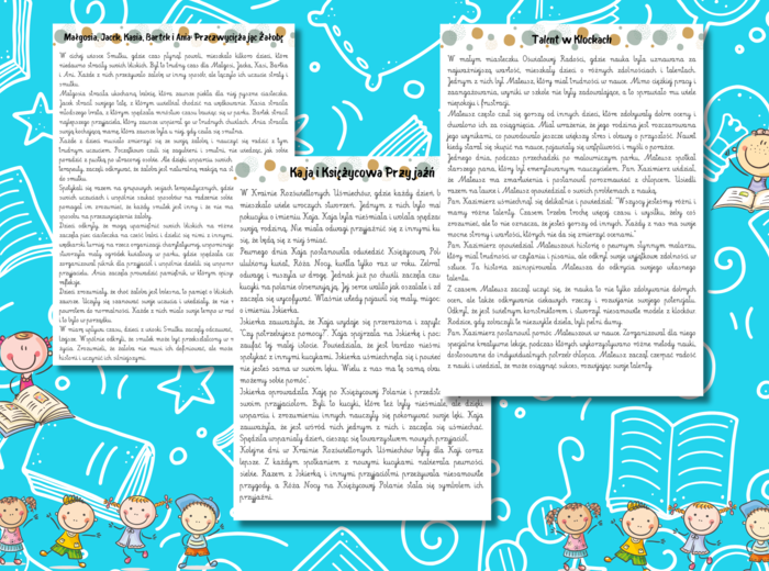 Bajki terapeutyczne, problemy z: złością, przegrywaniem, nieśmiałością, nauką i żałobą.