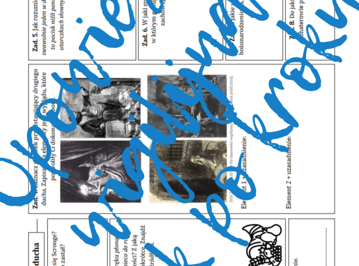 OPOWIEŚĆ WIGILIJNA: Krok po kroku - karta pracy do lektury