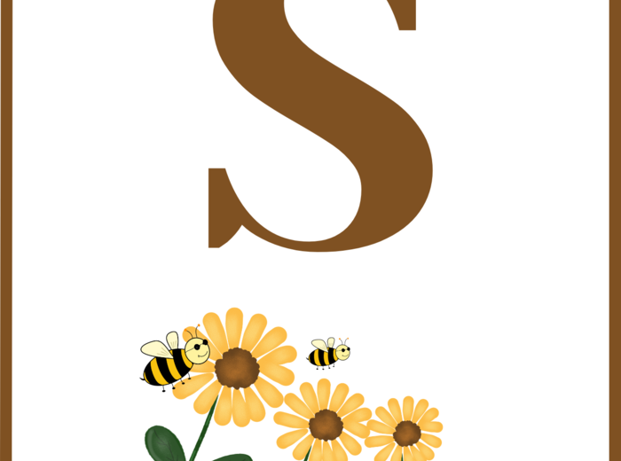 DZIEŃ PSZCZÓŁ – wiosna – girlanda – napis – gazetka – wersja 2 - Dzień Pszczoły