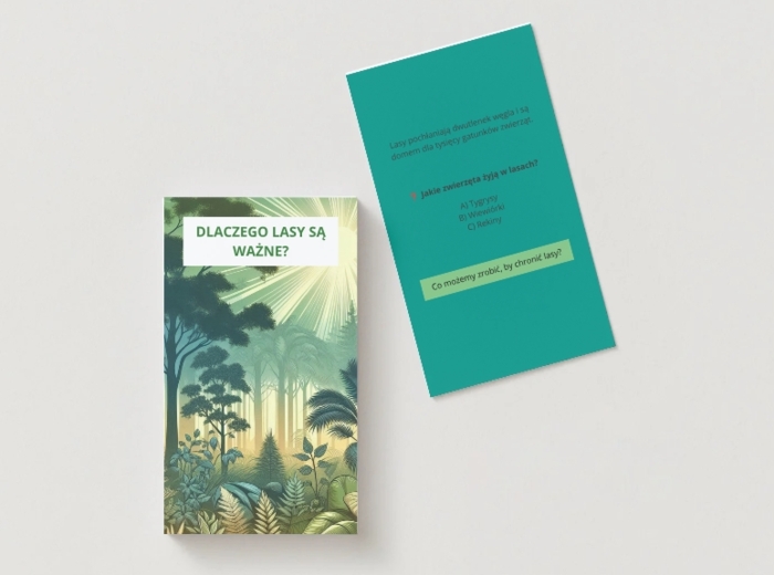 Karty edukacyjne. Zwierzęta. Rośliny. Grzyby. Ekologia.