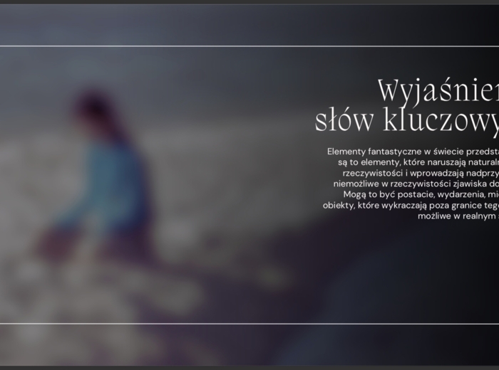 Fantastyka. Jaką rolę pełni fantastyka w tym samym utworze literackim?