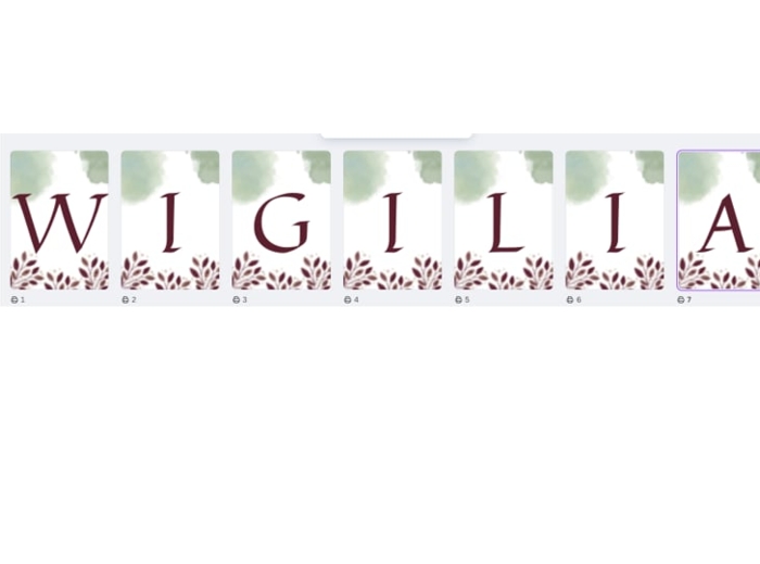 WIGILIA -GIRLANDA NAPIS