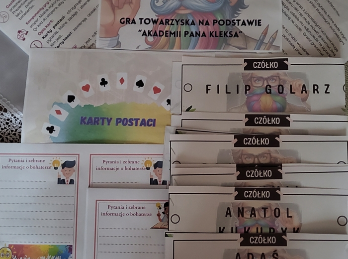 Gra Czółko- postacie- Akademia Pana Kleksa