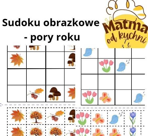 Sudoku obrazkowe - pory roku