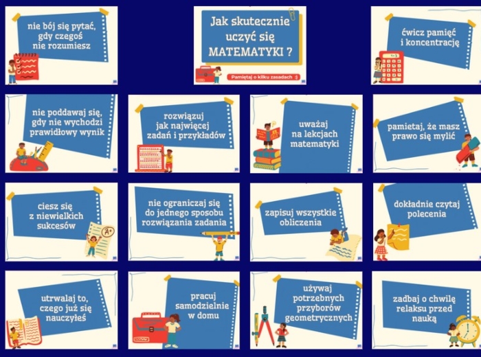 Jak skutecznie uczyć się matematyki? - gazetka matematyczna do klasy