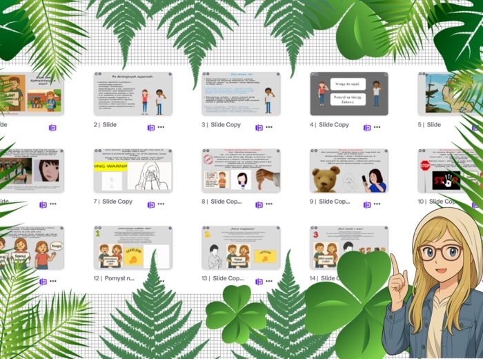 Prezentacja multimedialna w genial.ly „Czym jest dyskryminacja w sieci?”. Edukacja zdrowotna. Klasa 4. Dział „Moje miejsce w internecie”.