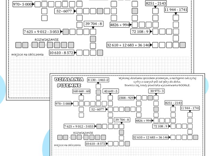 DZIAŁANIA PISEMNE - PAKIET