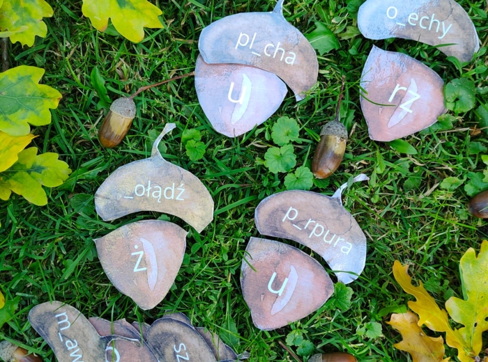 Jesień - żółędzie - ortografia