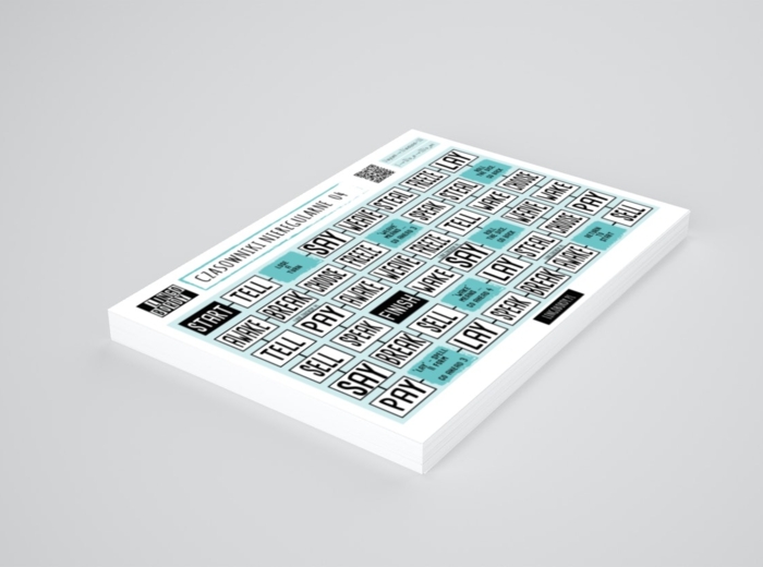 CZASOWNIKI NIEREGULARNE 04 – gra planszowa