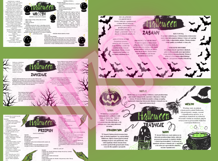 Gazetka / Mapa Myśli - Halloween