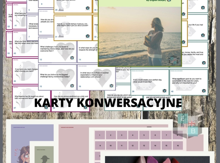 Karty konwersacyjne + prezentacja ppt : EXPLORING VALUES.